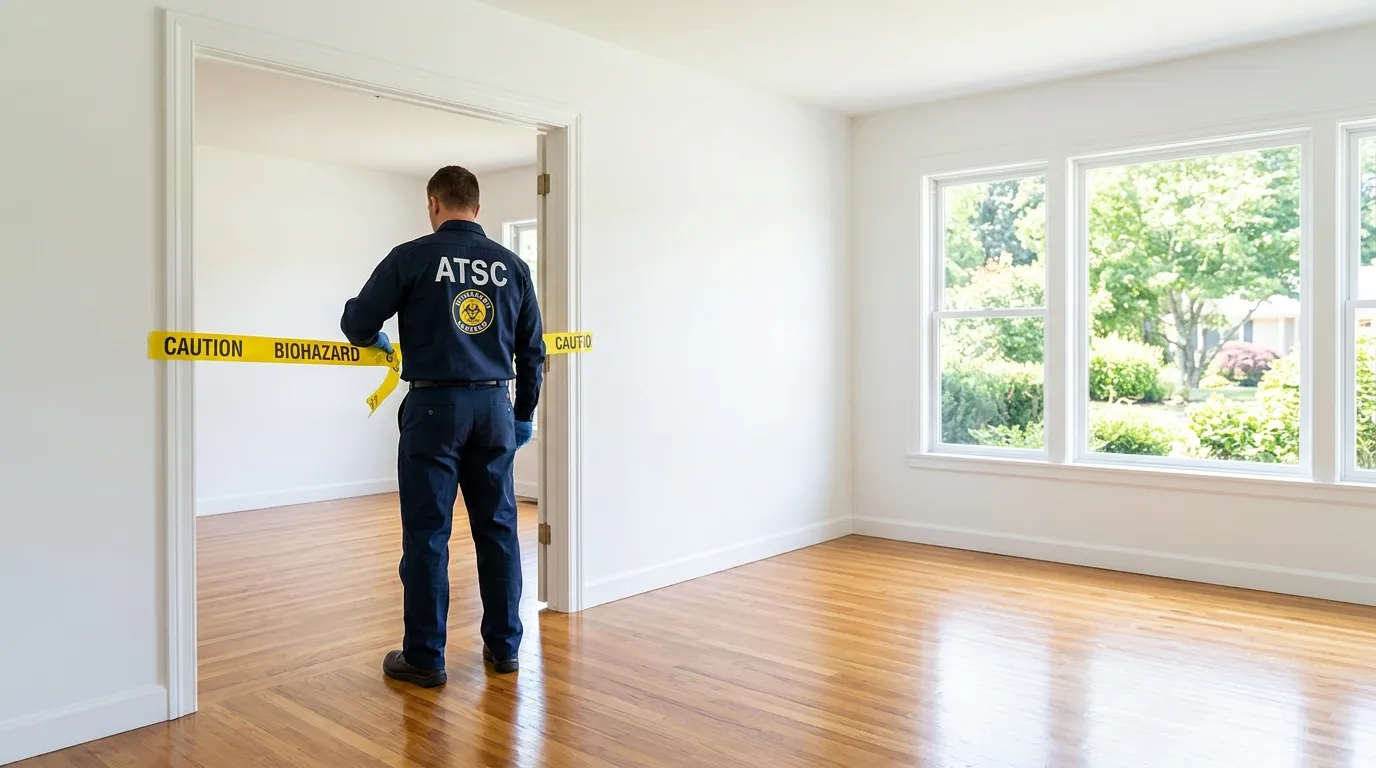 Certified biohazard cleanup crew performing Crime Scene Cleanup in Florence-Graham